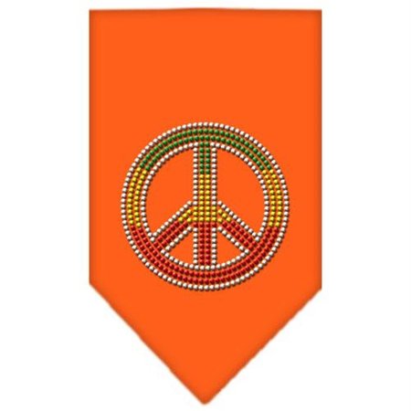 UNCONDITIONAL LOVE Rasta Peace Rhinestone Bandana Orange Large UN852339